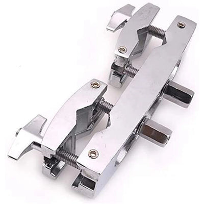 B72A Drum Clamp 2 Hole Silver Multi Clamp Cymbal Stand Mount Holder for Drums Cymbals Musical Parts Cowbell Accessory