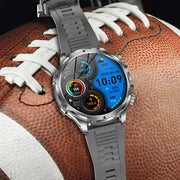 Men Outdoors Sports Smart Watch AK75 Flashlight 700mah Large Battery Bluetooth Calling LED Light Fitness Tracker Smartwatch