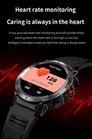 LIGE New LED Flashlight Smart Watches Men Women IP68 Waterproof 100+ Sport Modes Heart Rate Fitness Tracker Outdoor Smartwatch