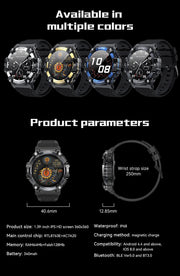 1.39 Inch Bluetooth Calling AI Voice IP68 Waterproof Round Sports Fitness Smart Watch For Men