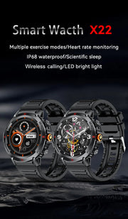 LIGE New LED Flashlight Smart Watches Men Women IP68 Waterproof 100+ Sport Modes Heart Rate Fitness Tracker Outdoor Smartwatch
