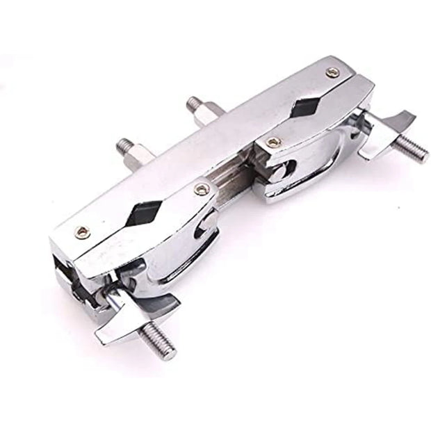 B72A Drum Clamp 2 Hole Silver Multi Clamp Cymbal Stand Mount Holder for Drums Cymbals Musical Parts Cowbell Accessory