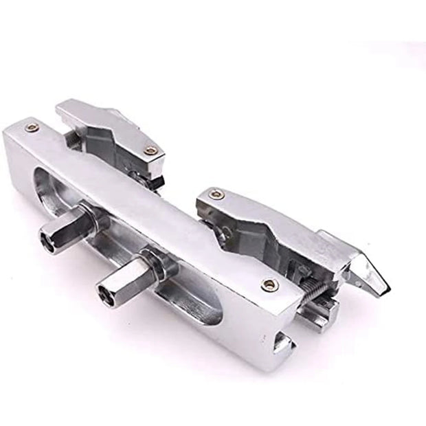 B72A Drum Clamp 2 Hole Silver Multi Clamp Cymbal Stand Mount Holder for Drums Cymbals Musical Parts Cowbell Accessory