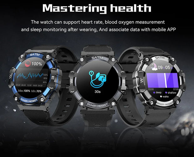 1.39 Inch Bluetooth Calling AI Voice IP68 Waterproof Round Sports Fitness Smart Watch For Men