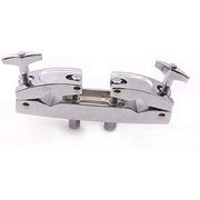 B72A Drum Clamp 2 Hole Silver Multi Clamp Cymbal Stand Mount Holder for Drums Cymbals Musical Parts Cowbell Accessory