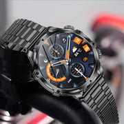 Men Outdoors Sports Smart Watch AK75 Flashlight 700mah Large Battery Bluetooth Calling LED Light Fitness Tracker Smartwatch